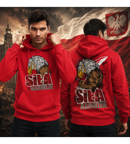 Bluza z kapturem  SIŁA W NARODZIE